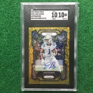 8/10 Josh Downs Gold Prizm Auto!! SSP